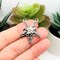 Antique Silver Silver Demon Hand Pentagram Connector, 27x24mm